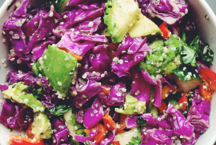 10-Minute Meal: Cabbage + Hemp Salad