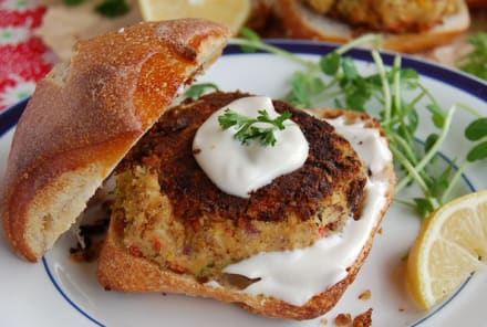 Sweet Balsamic Chickpea Cakes (They're Vegan, Too!)