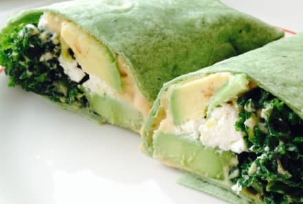 The Perfect Weekday Lunch: Kale Avocado Wrap
