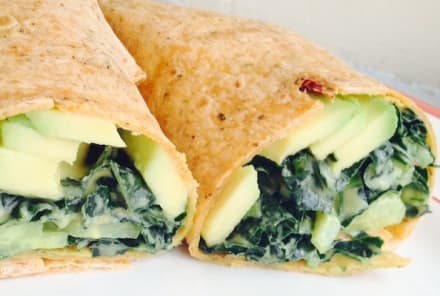 Perfect Weekday Lunch: Kale-Avocado Wrap With Dijon Dressing