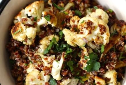Spice-Roasted Cauliflower With Quinoa