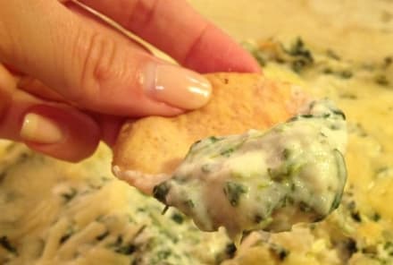 Vegan Recipe: Cheesy Baked Parmesan-Spinach Artichoke Dip