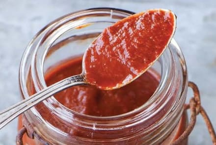 Pomegranate-Peach Barbecue Sauce (It's Vegan!)