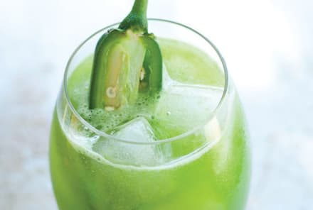 Cucumber-Kale Juice With A Jalapeño Kick