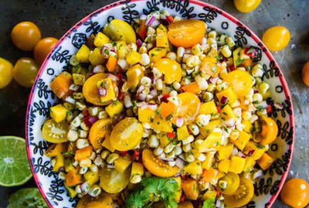 A Better Side Salad: A Refreshing Corn + Mango Slaw