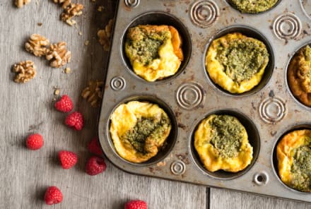 Low-Maintenance Basil Frittata Muffins For Those Mornings You Just Can't Even
