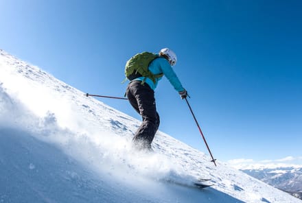 The 5 Yoga Poses You Can Do On Skis (From A Champion Skier)