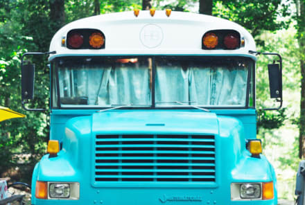 My Husband And I Live In A Converted School Bus—And We've Never Been Happier