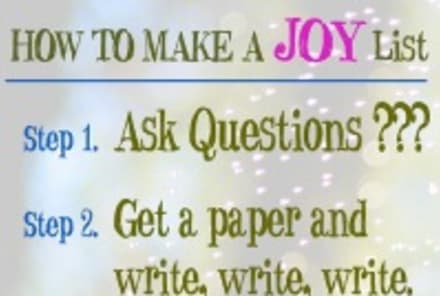4 Steps to Create Your Joy List
