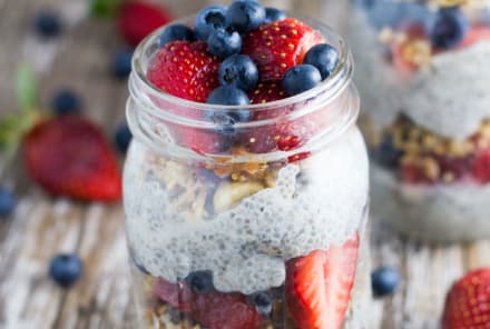 Chia-Berry Parfait With Gluten-Free Granola