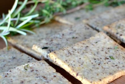 To-Die-For Rosemary & Thyme Crackers (Gluten-Free)