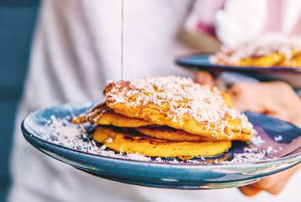 Make Your Breakfast Fancy With Butternut Squash Rosemary Pancakes