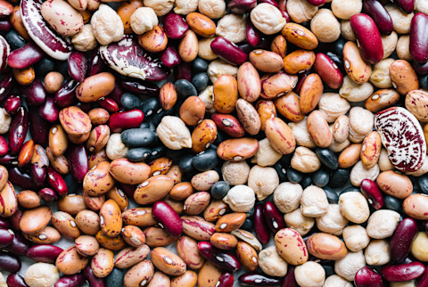 Assortment Of Dried Beans And Legumes Assortment Of Dried Beans And Legumes
