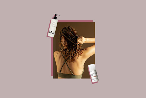 best leave in conditioner photo of woman brushing wet hair with products best leave in conditioner photo of woman brushing wet hair with products