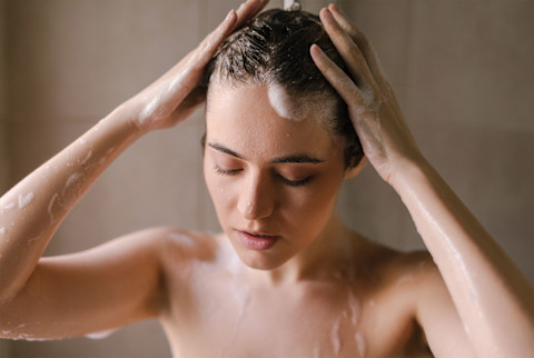 showering