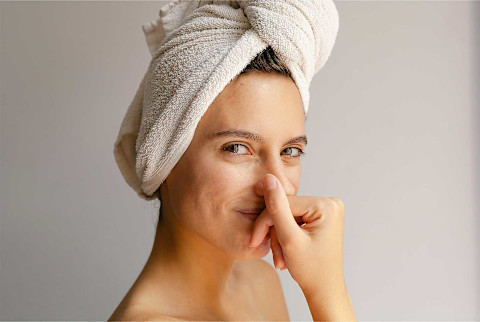 Woman with glowing skin Woman with glowing skin