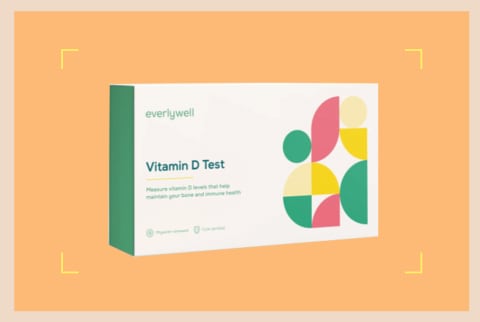 Best At Home Vitamin D Test Collage of everlywell health and orange background