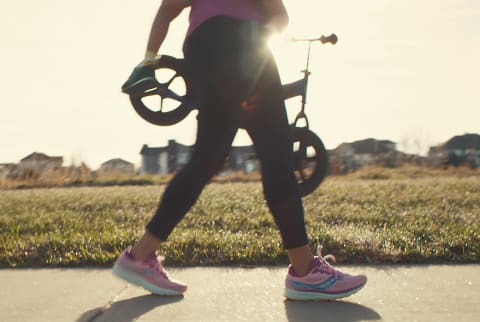 mother walking