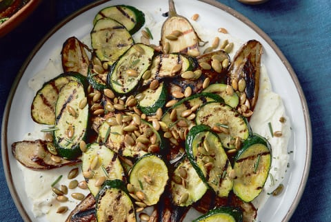 Grilled Vegetables with Whipped Ricotta