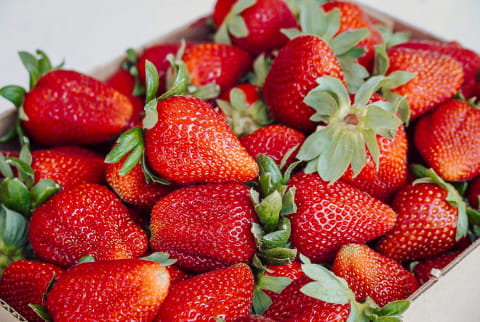 Batch of Fresh Strawberries