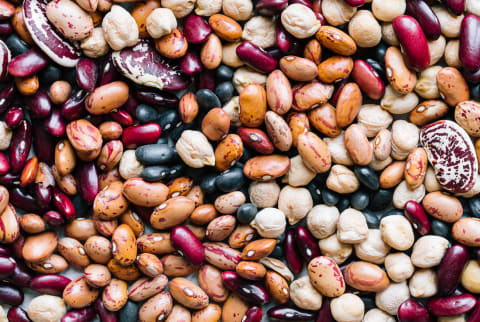 Assortment Of Dried Beans And Legumes