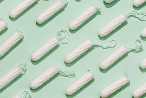 Overhead of Organic Cotton Tampons