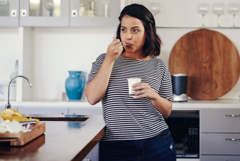 Woman eating