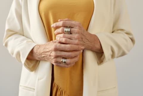 Closeup of Older Woman's Hands