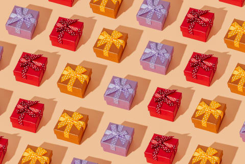 Mosaic Of Some Gift Boxes