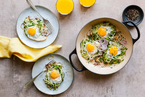 Zucchini Noodles and Eggs Zucchini Noodles and Eggs