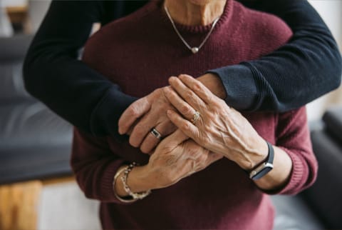 older couples hands