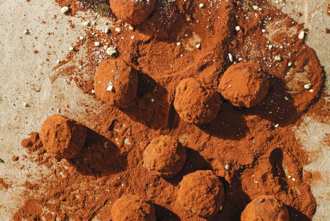 Chocolate Truffles Dusted in Cocoa Powder