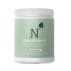White plastic jar with green label and white text reading nutriprotein