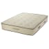 beige mattress on white background