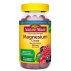 clear container with magnesium gummies and yellow label