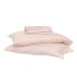 eucalyptus sheet set in light pink
