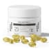 yellow softgel cbd in white jar