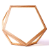 wooden frame sun lamp geometric pattern