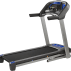 foldable treadmill with running rail