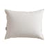 front view of grey standard pillow