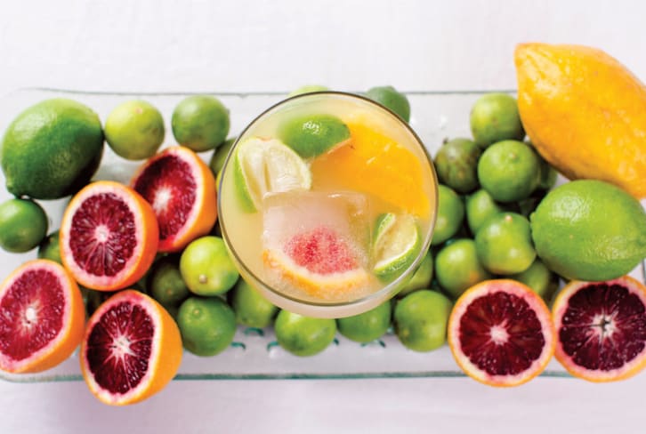 Healthier Happy Hour: Citrus-Packed Agave Margarita