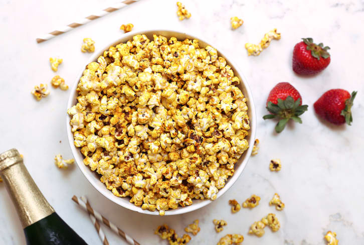This Golden Turmeric Popcorn Will Win Best Snack At Your Oscar Party