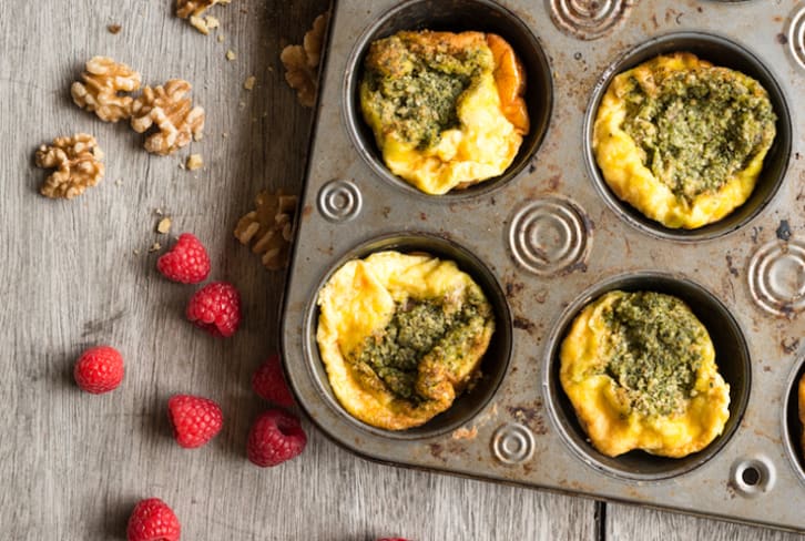 Low-Maintenance Basil Frittata Muffins For Those Mornings You Just Can't Even