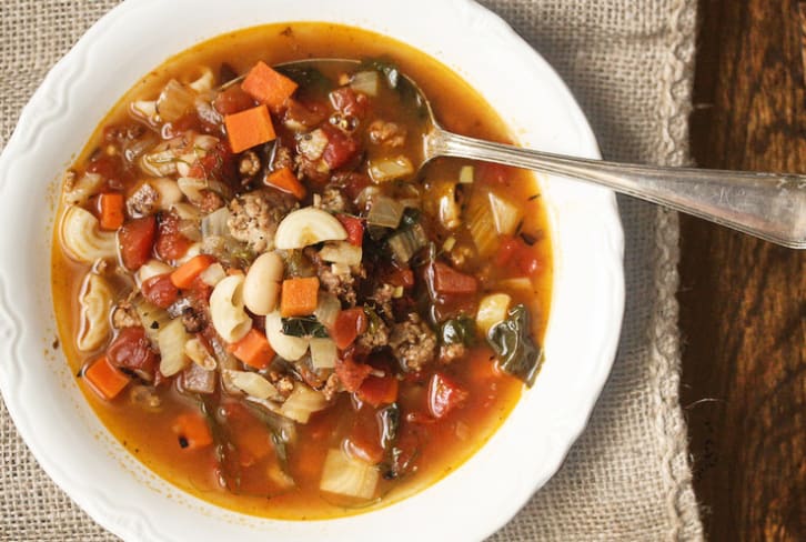 A Veggie-Packed Minestrone Soup For Spring