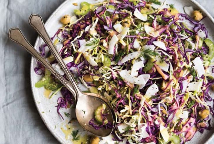 Make Lunch Better This Week With A Cleansing Cabbage + Chickpea Salad