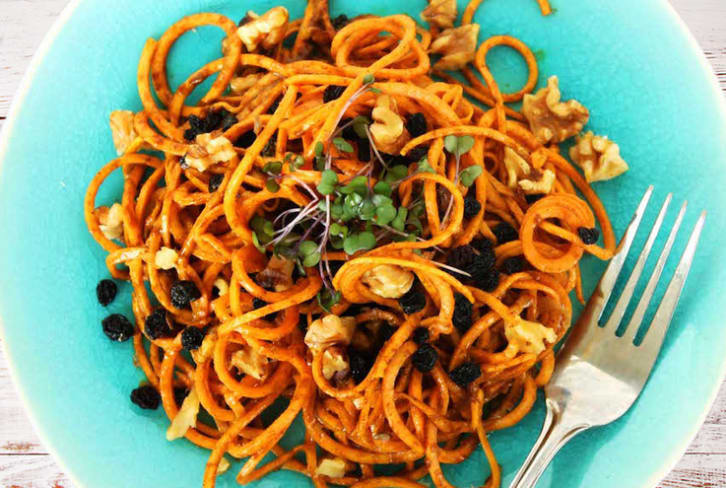 A Fall Zoodle Upgrade: Curried Sweet Potato Noodles