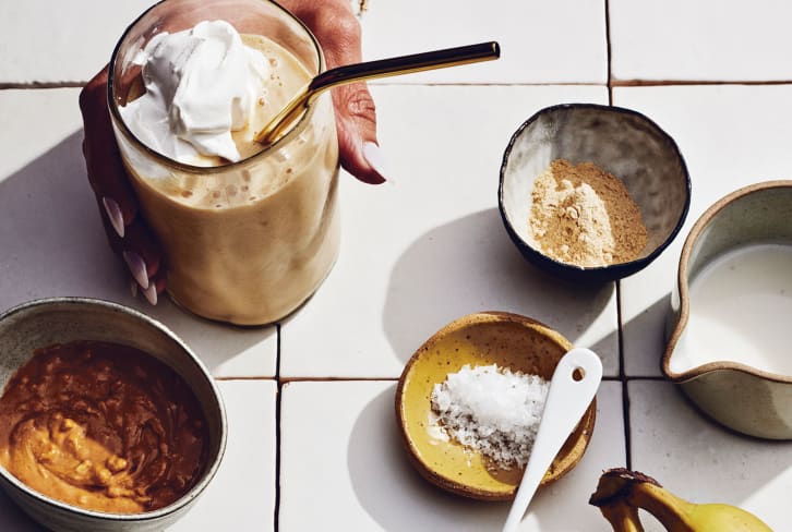 This Smoothie Tastes Like A Butterscotch Milkshake (Yet Is Super Nutrient-Dense)