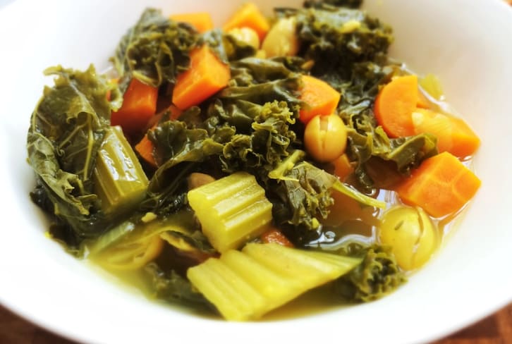 Hearty Kale & Lima Bean Soup