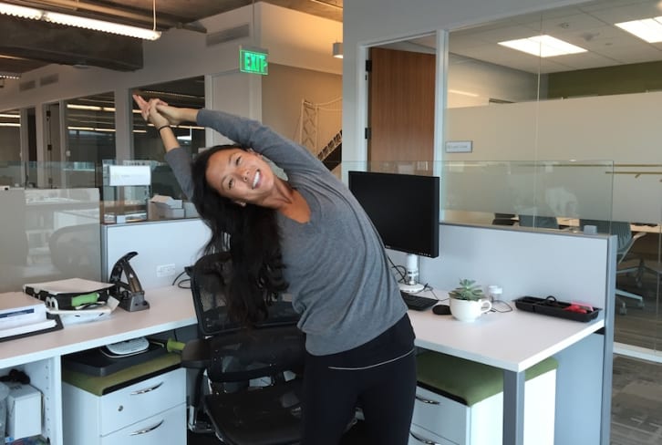 A Stress-Busting Yoga Sequence You Can Do In The Office