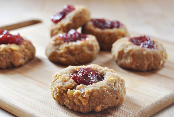 Vegan, Gluten-Free Thumbprint Cookies